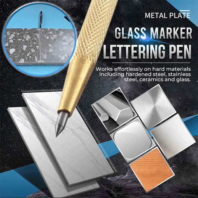 Tungsten Steel Glass Cutter Pen – 2-Pack for Glass, Tile & Metal Marking