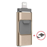 Multi-Port USB Flash Drive – OTG for Smartphone & PC, Aluminum Body, 64–256GB