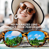 Cat-Eye Sunglasses – Polarized UV400 Lenses, Lightweight Frame & 9 Colors