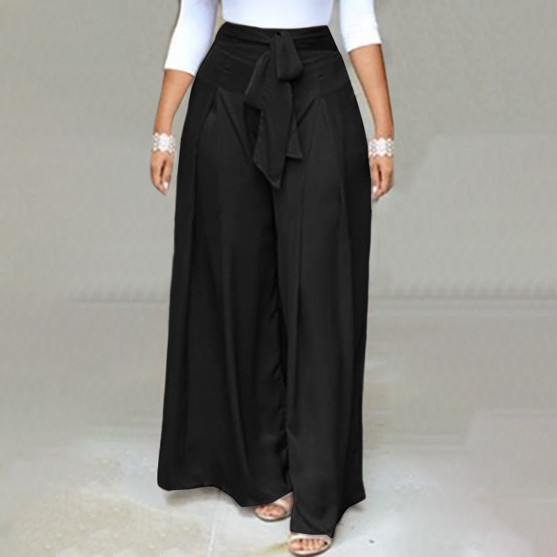 Plus-Size Wide-Leg Work Pants for Women - Stylish Fall Edition - Comfortable & Versatile Office Wear