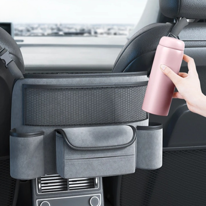 Car Seat Gap Organizer – Multi-Pocket, Strap Mount & Universal Fit