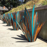 Solar Agave Garden Light – Handcrafted Metal, Weatherproof & Warm LED Glow