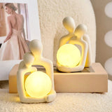 LunaGlow Ceramic Mood Light - Soothing Ambient Lighting for Home Décor