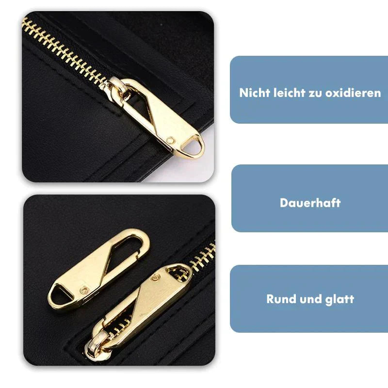 Universal Metal Zipper Pull Repair Kit – 10-Pack, Zinc Alloy & 4 Colors