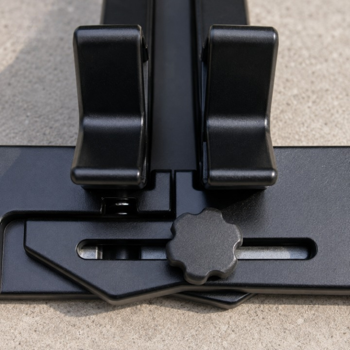 Bike Floor Stand – Fits 30-80mm Tires, Non-Slip Rubber Feet & Compact
