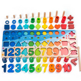 Montessori Wooden Activity Board Learning Toy Toddlers