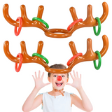 Reindeer Antler Ring Toss Game - Fun Christmas Outdoor Activity for Kids & Family Holiday Parties