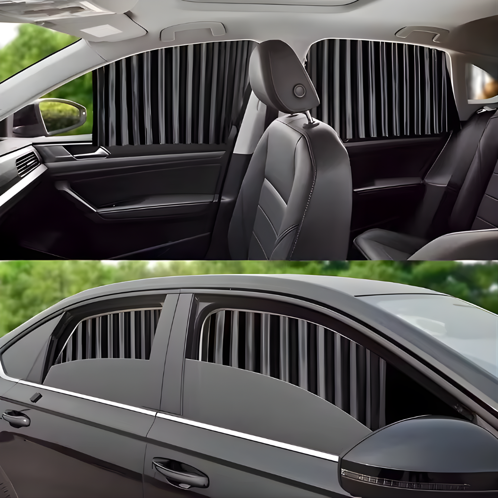 Magnetic Car Window Sun Shade – Polyester, 45×70cm & 2-Pack