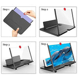 Smartphone Screen Magnifier – 12-Inch HD Lens, Foldable Stand & Universal Compatibility