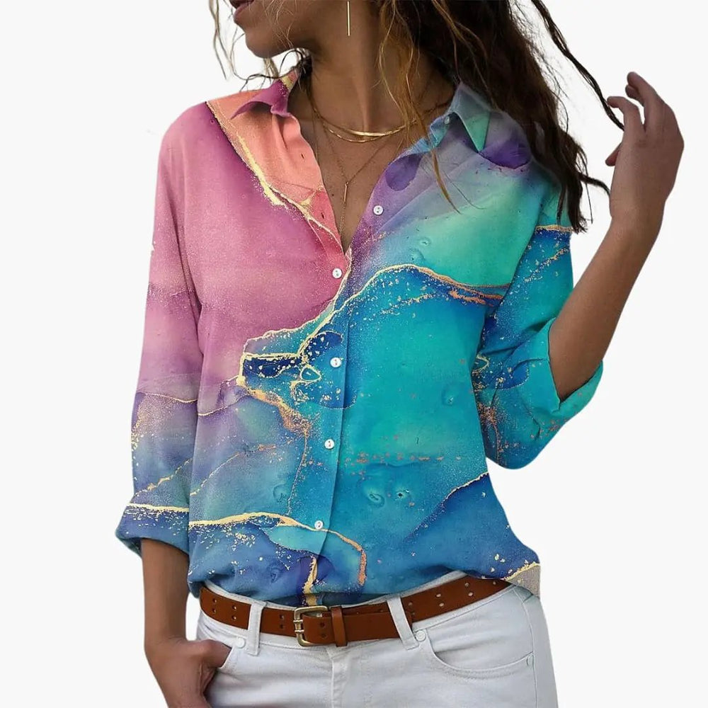 Women's Top – Floral Print, Summer & Casual