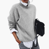 Women's Sweater – High Collar, Oversized Fit & Soft Knit
