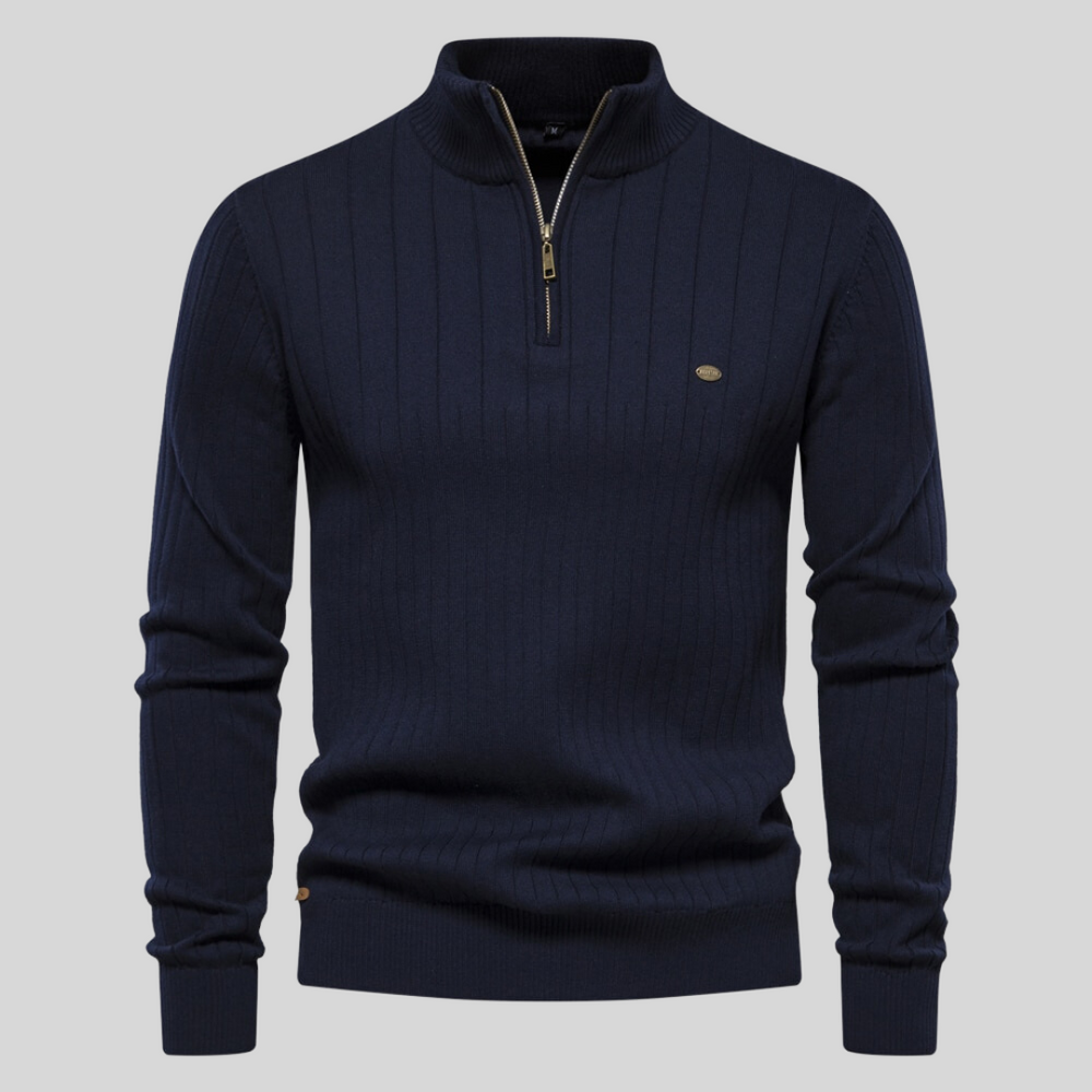 Enhanced Product Title: "Jonas Men's Knit Sweater - Cozy Strickpullover for Stylish Comfort" 

This title includes relevant keywords while providing more detail about the product, which can help improve visibility in Google Shopping searches.