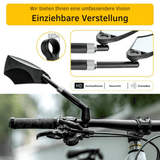Fahrrad Rückspiegel mit 180° Sichtfeld und 360° Verstellung