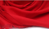 Decotic – Red Cashmere Scarf, Soft & Warm