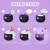 DIY Bubbling Indoor Halloween Witch Cauldron