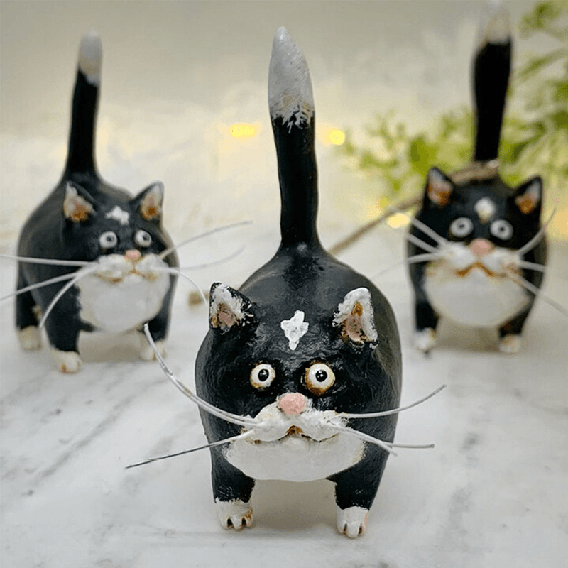 Handcrafted Unique Cat Christmas Ornament - Purrfect Holiday Decor for Cat Lovers