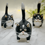 Handcrafted Unique Cat Christmas Ornament - Purrfect Holiday Decor for Cat Lovers