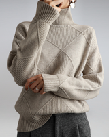 Enhanced Product Title: "Lily Women's Cozy Roll Neck Sweater - Stylish Knit Pullover for Fall & Winter Fashion" 

This title includes relevant keywords and phrases that can help improve visibility and attract potential buyers.