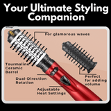 Kalsten | 3-in-1 Rotating Hair Dryer and Styler with Adjustable Temperature for Effortless Curls and Waves