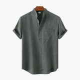 Men's Button-Down Shirt – Short Sleeve & Collar