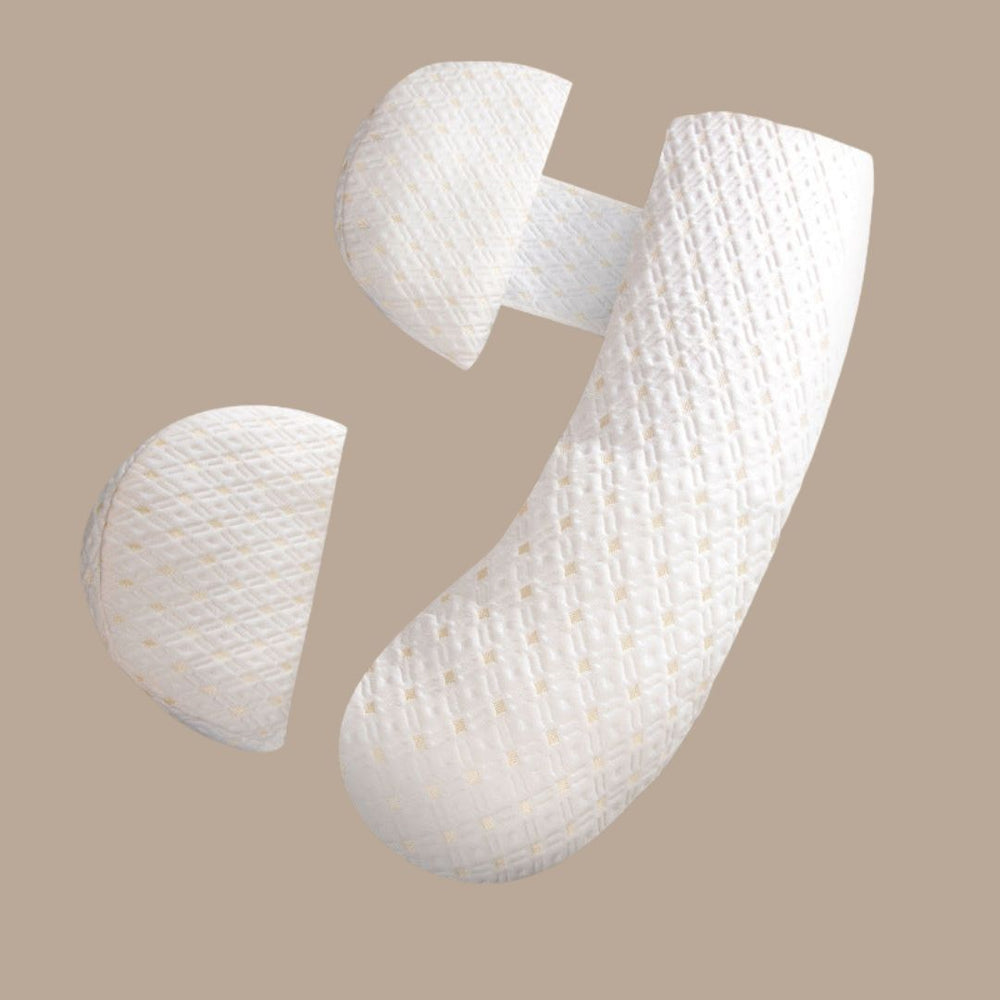 H-Shape Pregnancy Pillow – 120×60cm, Breathable Hypoallergenic & Convertible Nursing Support