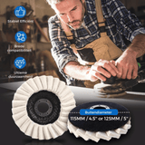 Wool Polishing Pads – 115mm & 125mm, 13,000 RPM for Angle Grinders