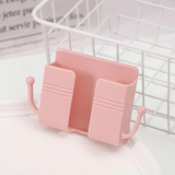 Wall-Mount Phone Charging Holder – Self-Adhesive, Cable Slot & 4 Colors