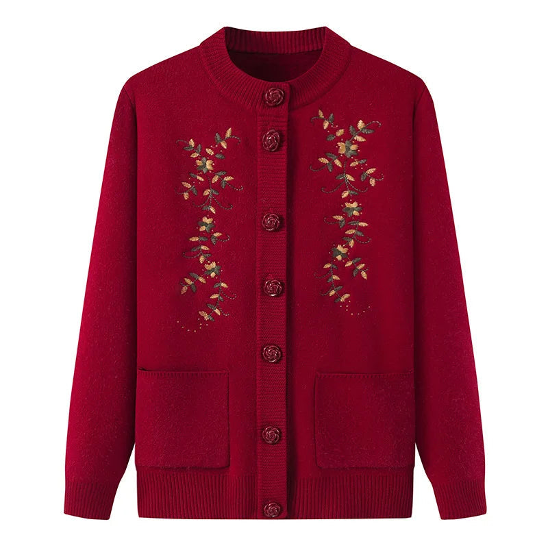Plus-Size Velvet Knit Sweater 'Winterzauber' - Cozy & Stylish Winter Fashion