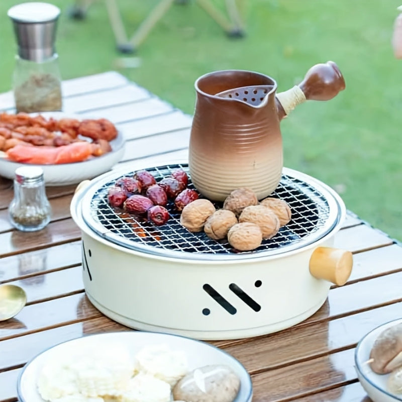 Optimized Product Title: **Tragbarer 28 cm Holzkohlegrill mit Holzgriffen – Ideal für Camping, Picknick & Garten** 

This title includes relevant keywords and highlights the product's features and potential uses, making it more appealing for Google Shoppi
