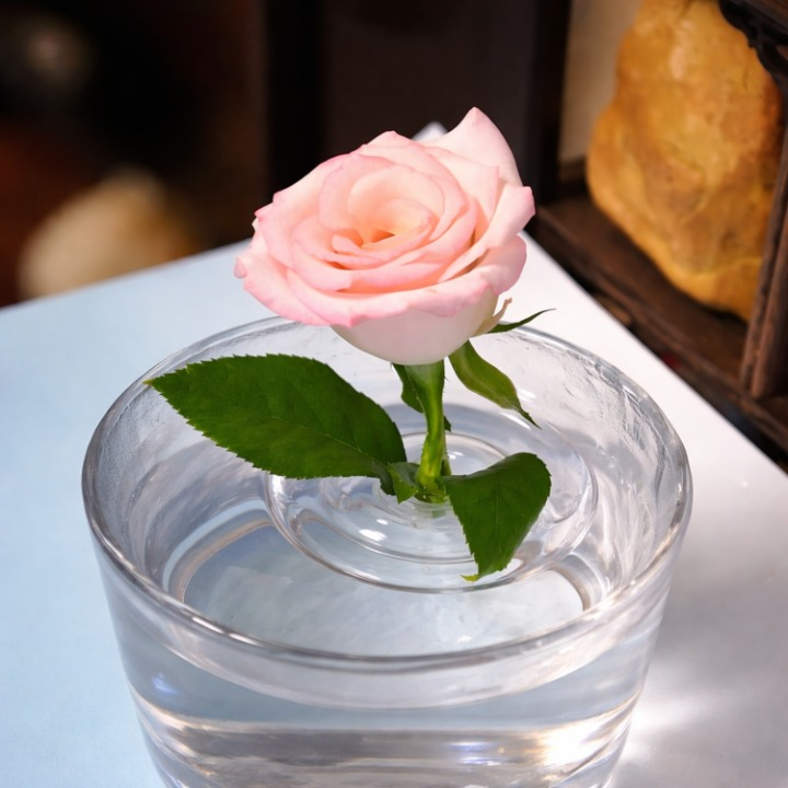 Floating Flower Stem Holders – Transparent Plastic, Small & Large Sizes, 30-Pack