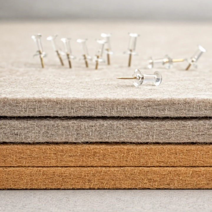 Self-Adhesive Bulletin Board Panels – Cork-Look, No-Drill, Reusable, with Pins