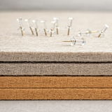 Self-Adhesive Bulletin Board Panels – Cork-Look, No-Drill, Reusable, with Pins