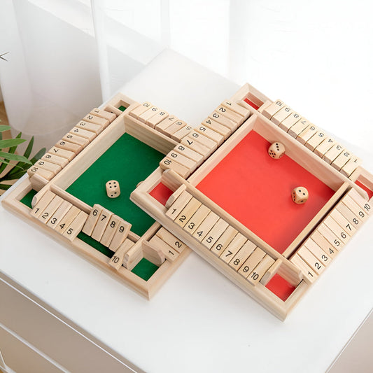 Wooden Math Learning Board Game – Family Tabletop, Educational Set & Number Practice