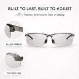 Photochromatische Sonnenbrille mit UV400-Schutz