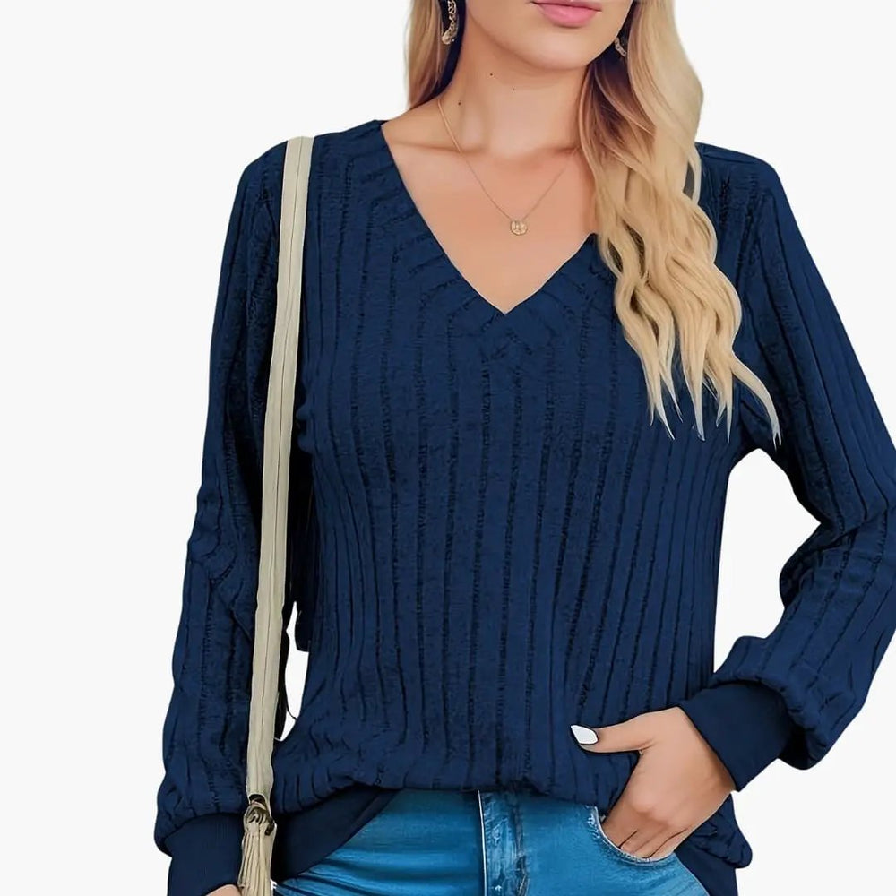 Women's Sweater – V-Neck, Long Sleeve & Pullover Style