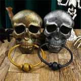 Skeleton Head Door Knocker Halloween Decoration