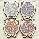 Wooden Cat Puzzle – 135 Pieces, Sustainable Wood & 4 Color Variants
