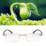 Reading Glasses with Blue Light Filter – Rimless TR90, 17g & +1.0 to +4.0