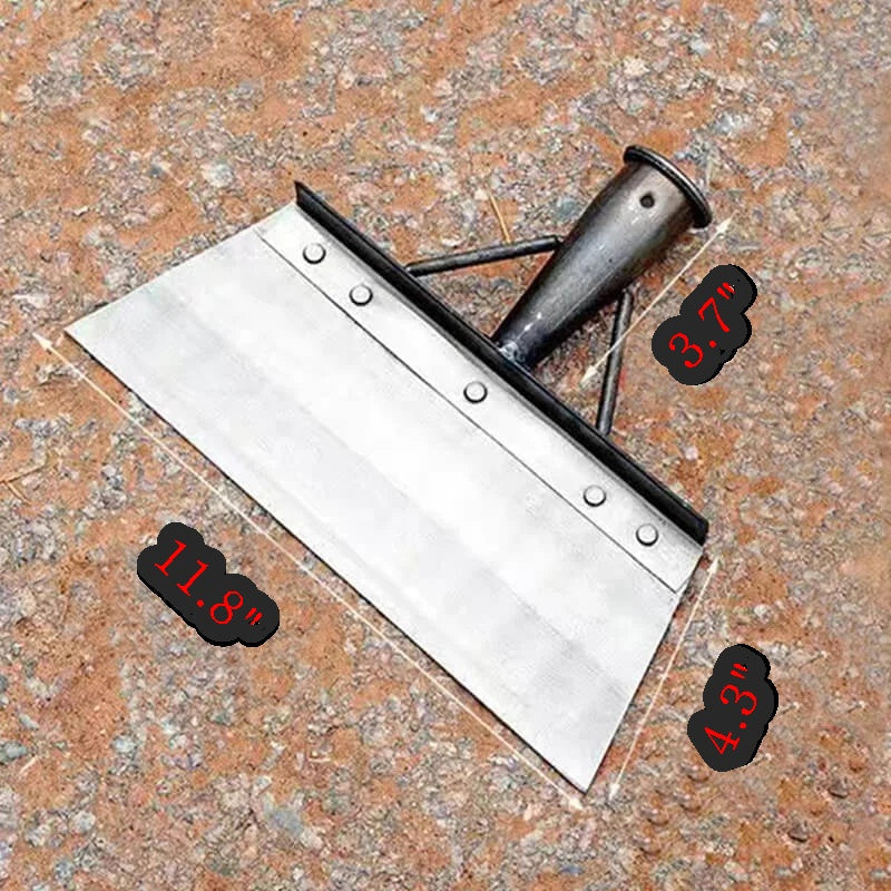 Stainless Steel Shovel Head – Weeding & Scraping Tool, Sharpened Edge, 20–30cm Sizes