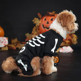 Skeleton Jumpsuit Dog Halloween Costume