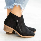 Helena Orthopedic Leather Ankle Boots – detail view
