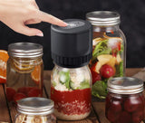 Electric Mason Jar Vacuum Sealer – USB Rechargeable, Wide-Mouth & Regular Lids, 30-Second Seal
