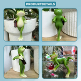 Frosch-Figur für Blumentöpfe und Garten