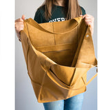 Unisex Leather Weekender Duffel Bag – PU Leather, 32×28×35cm & Adjustable Straps