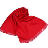 Decotic – Red Cashmere Scarf, Soft & Warm