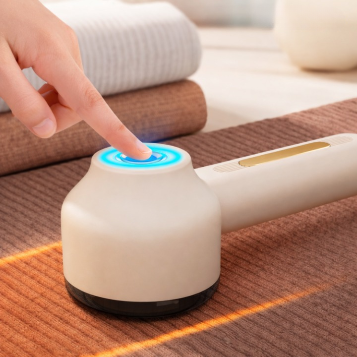 Electric Lint Remover for Clothes – 6-Blade Motor, Large Bin & Rechargeable