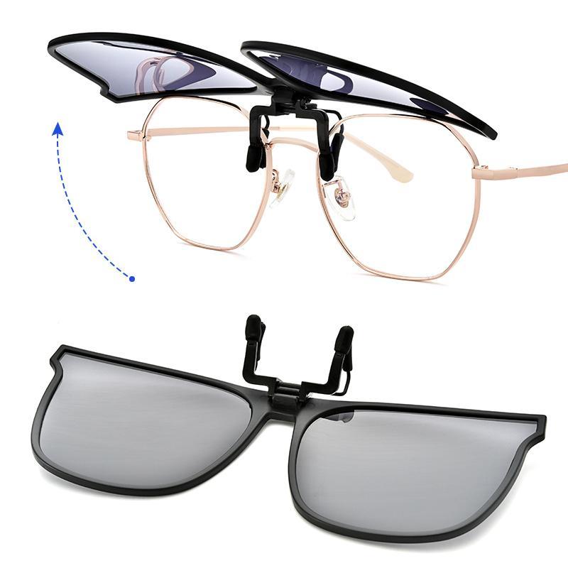Polarized Clip-On Sunglasses – Flip-Up, UV400 Protection & Lightweight Magnesium