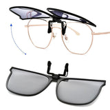 Polarized Clip-On Sunglasses – Flip-Up, UV400 Protection & Lightweight Magnesium