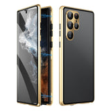 Magnetic Phone Case – Double Tempered Glass, Privacy Filter & Samsung S22-S24 Compatible