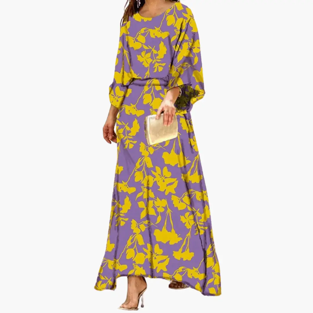 Women's Maxi Dress – Boho Print, Relaxed Fit & Summer Style